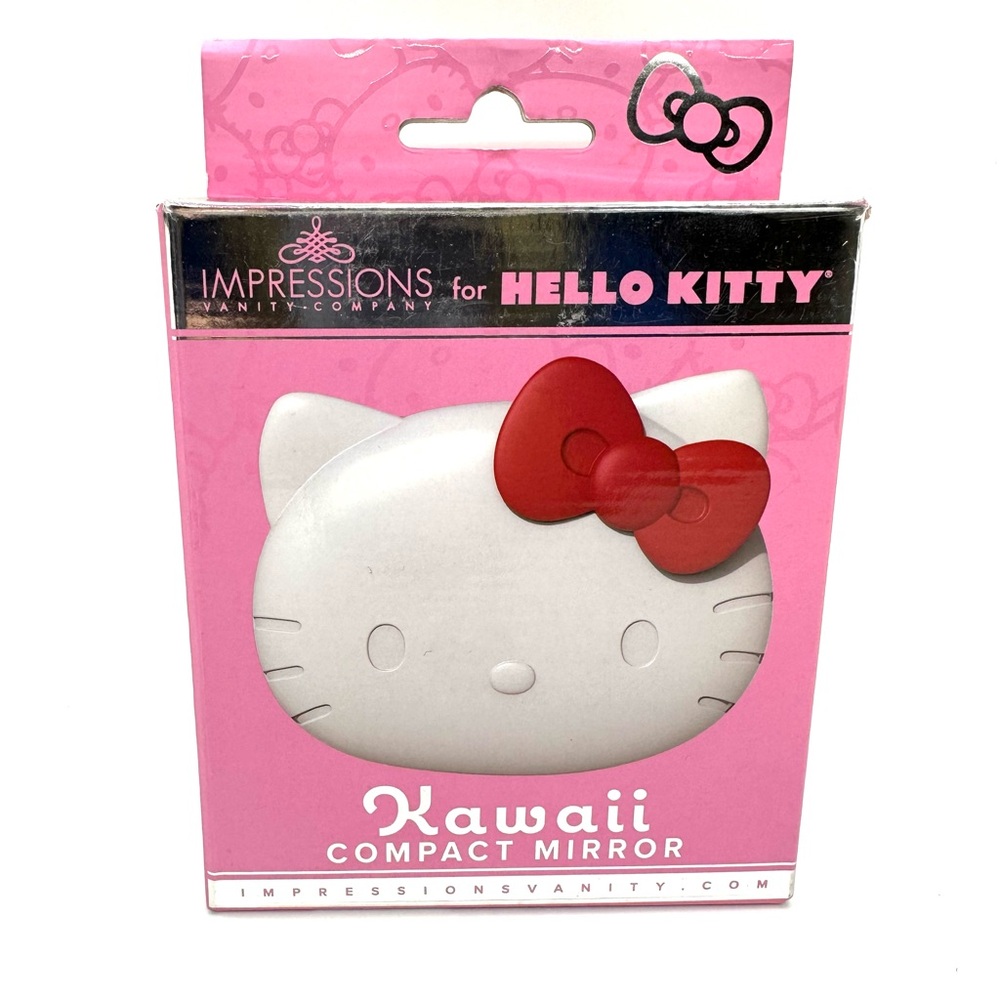 NEW Impressions Vanity Hello Kitty Kawaii Light Up LED Compact Mirror